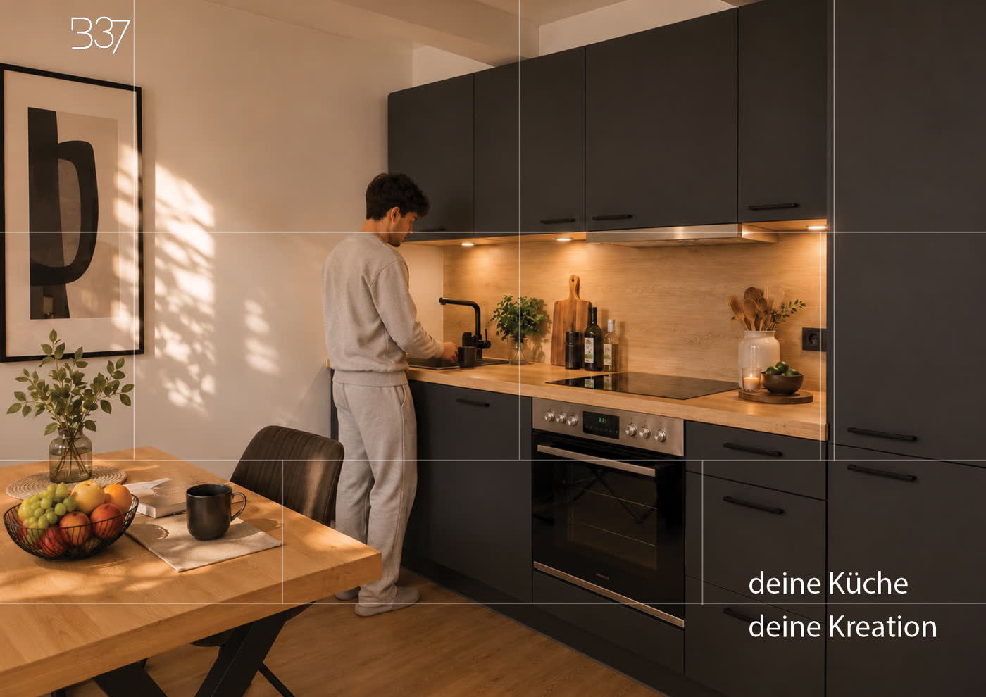 Wohnküche im Bunker 37